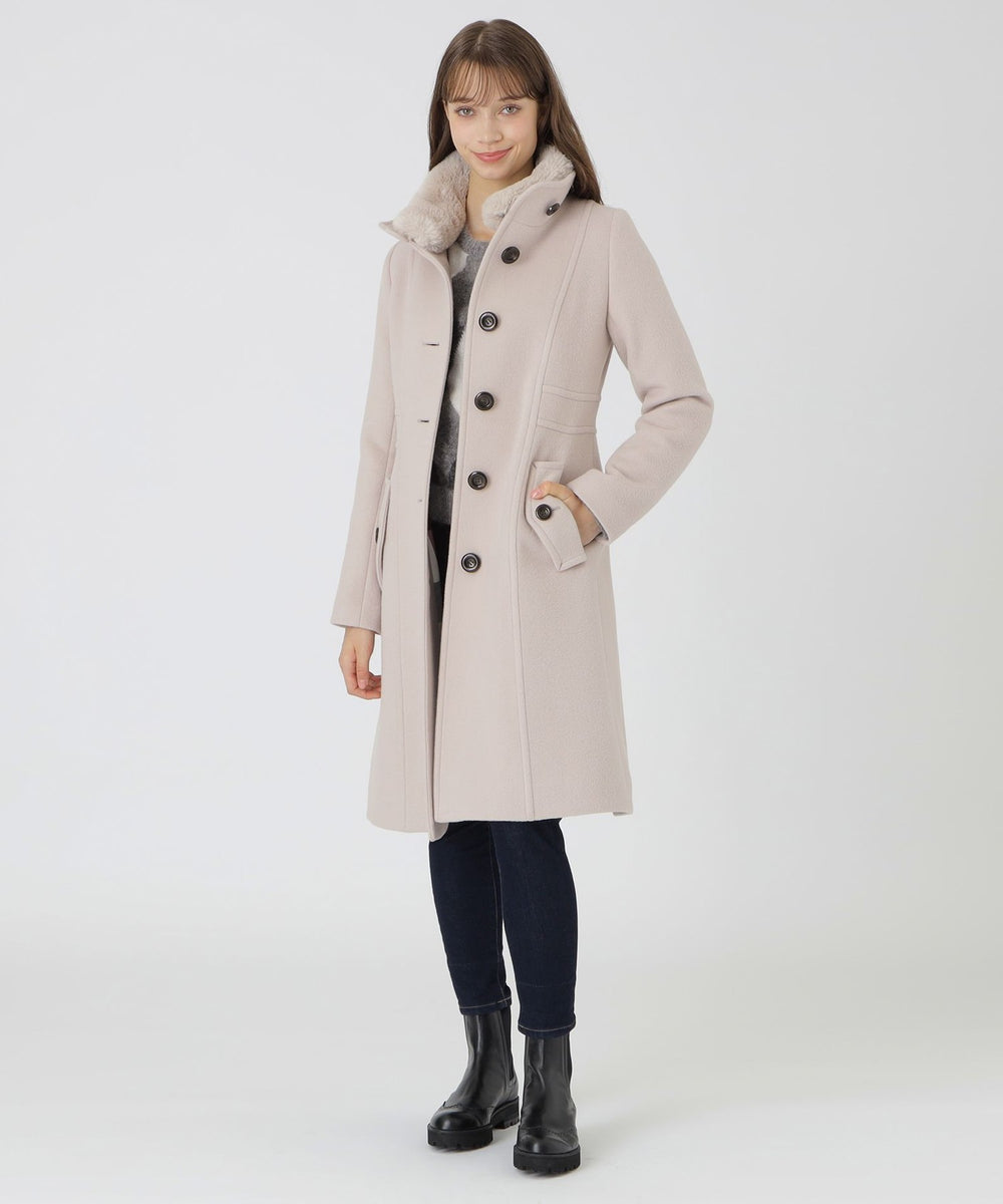 ファインダブルビーバースタンドカラーコート