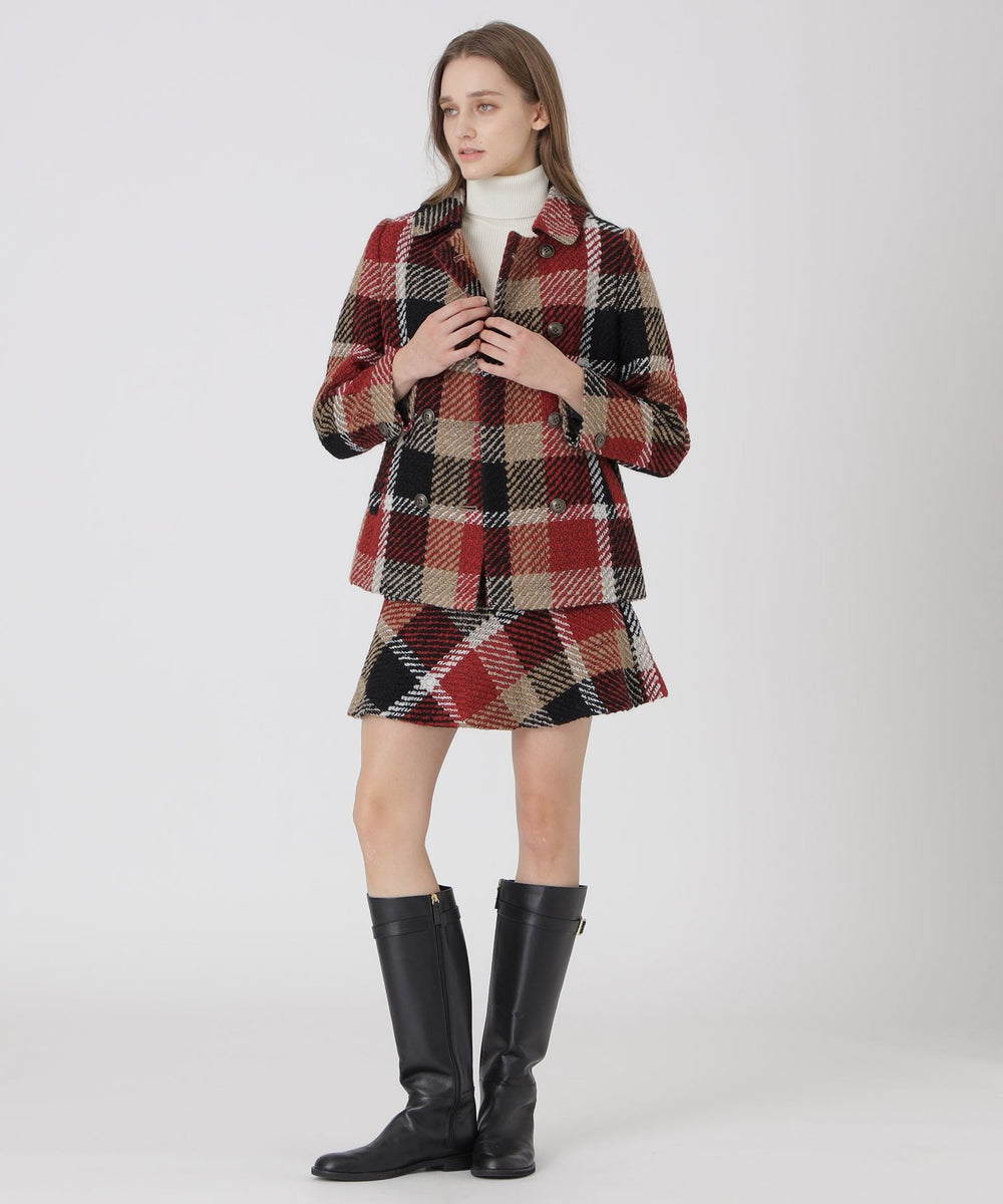 取扱店舗限定】クレストブリッジチェックロービングツイードジャケット