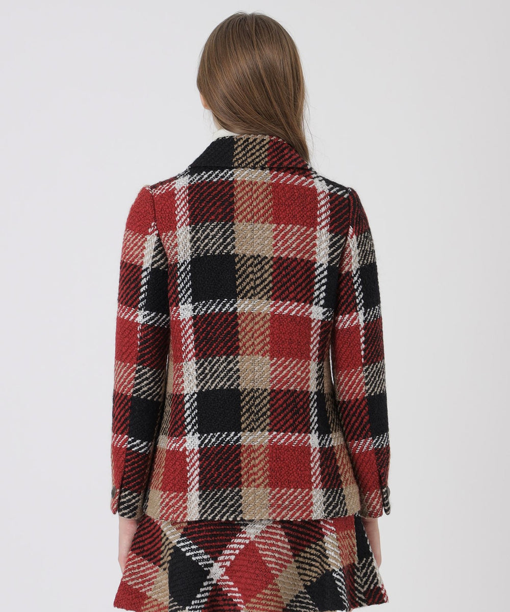 取扱店舗限定】クレストブリッジチェックロービングツイードジャケット