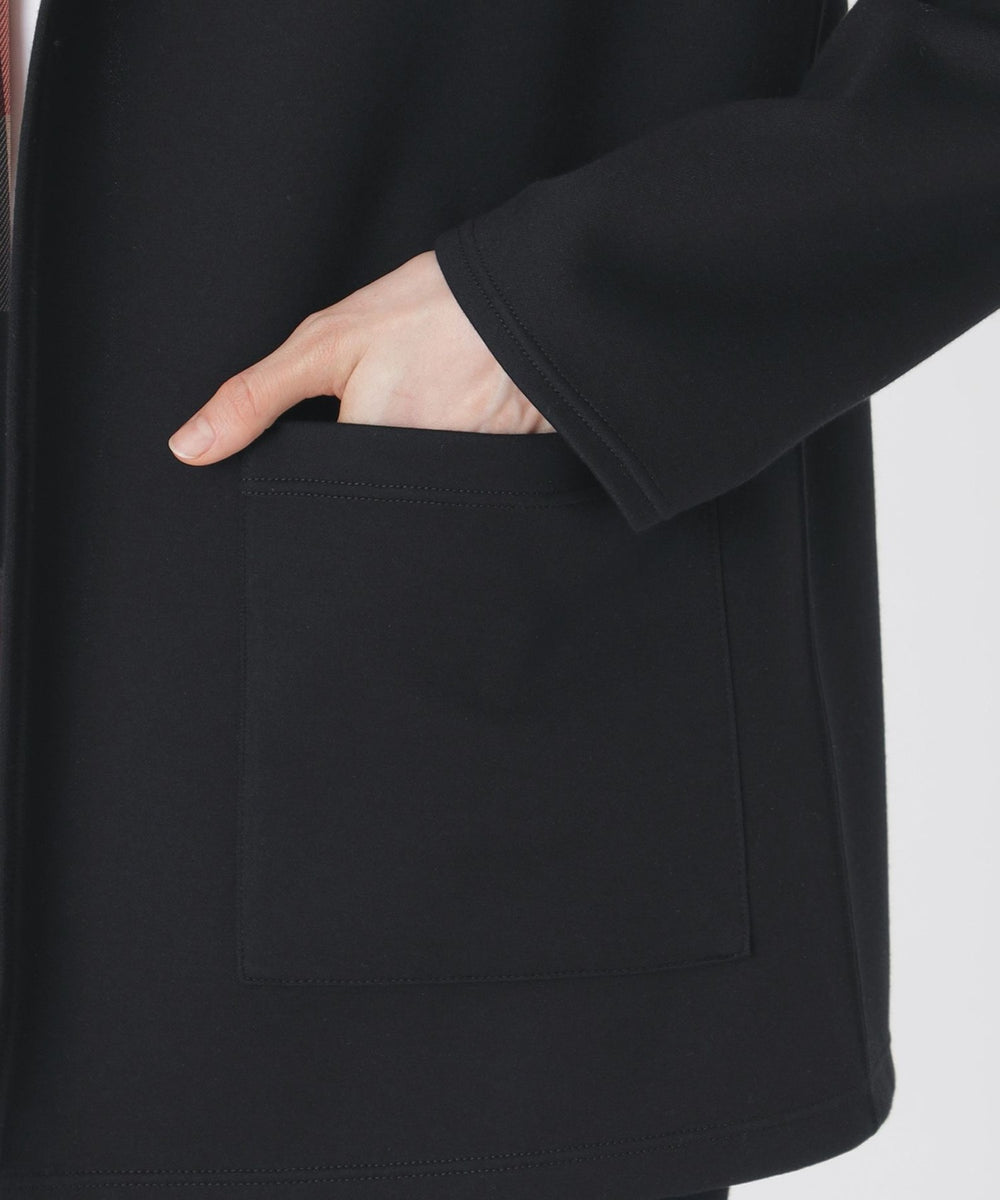 クレストブリッジチェックリバーシブルダンボールミディ丈コーディガン