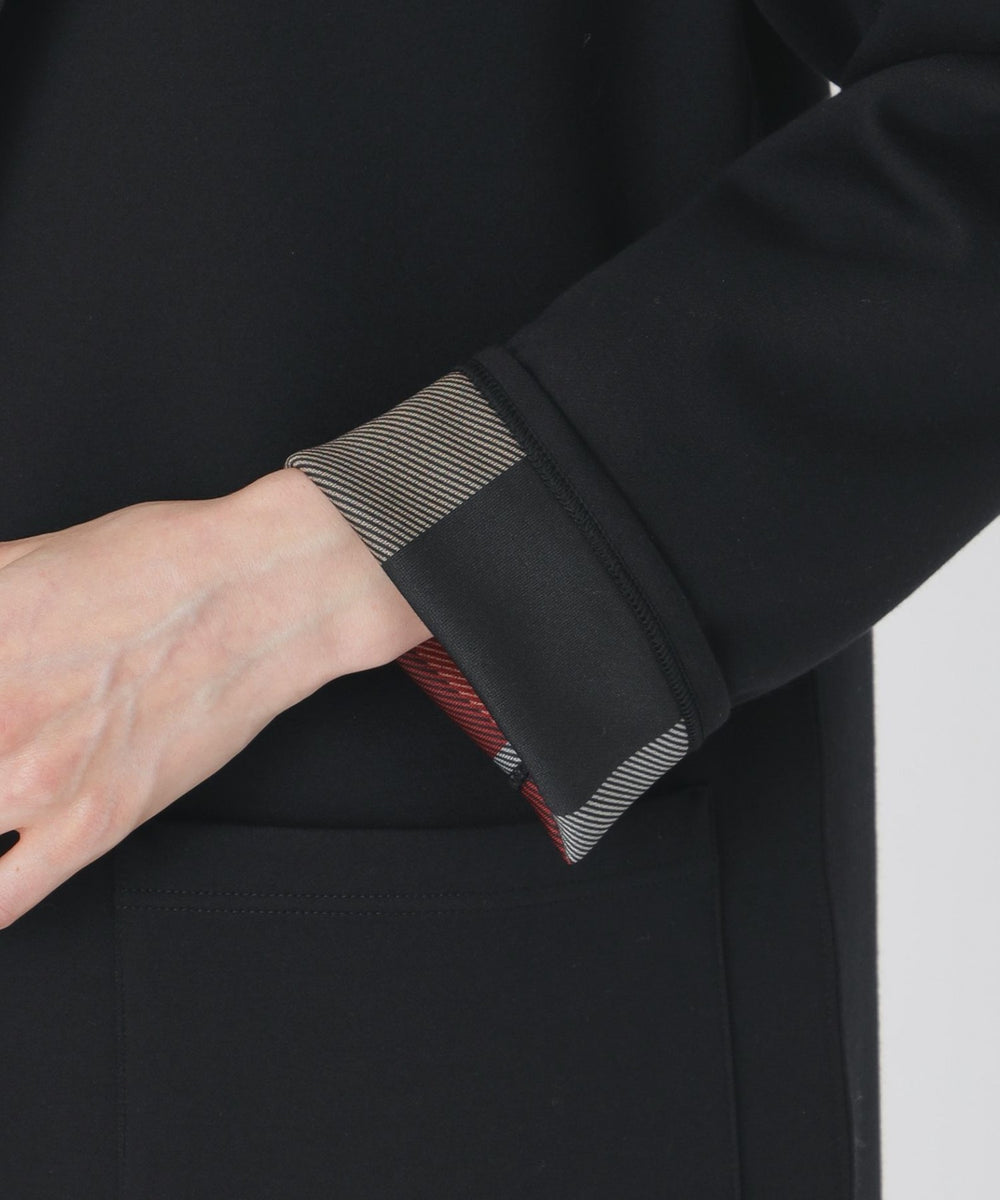 クレストブリッジチェックリバーシブルダンボールコーディガン