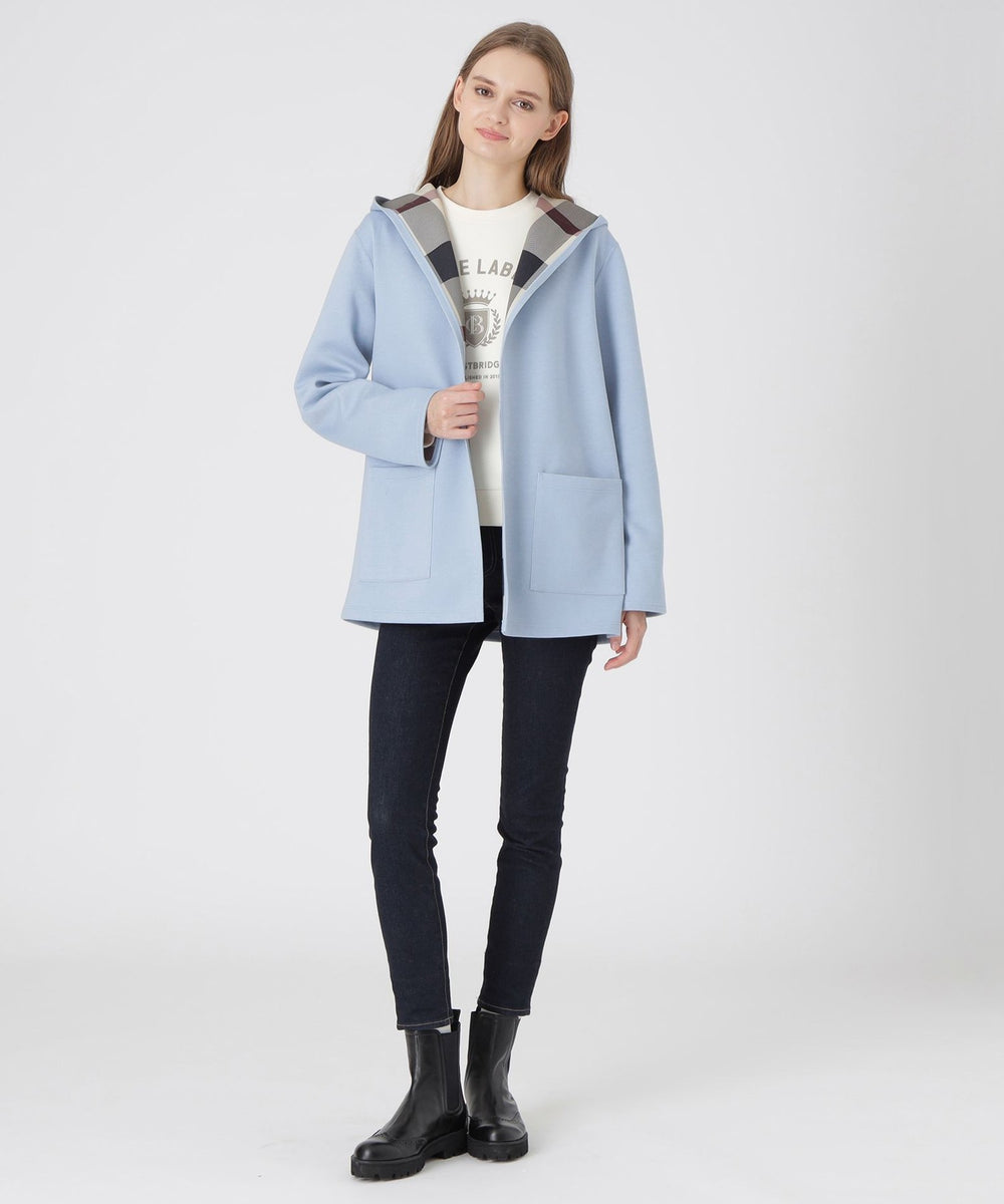 【新品タグ付】クレストブリッジチェックリバーシブルダンボールミディ丈コーディガン クレストブリッジチェックリバーシブルダンボールミディ丈