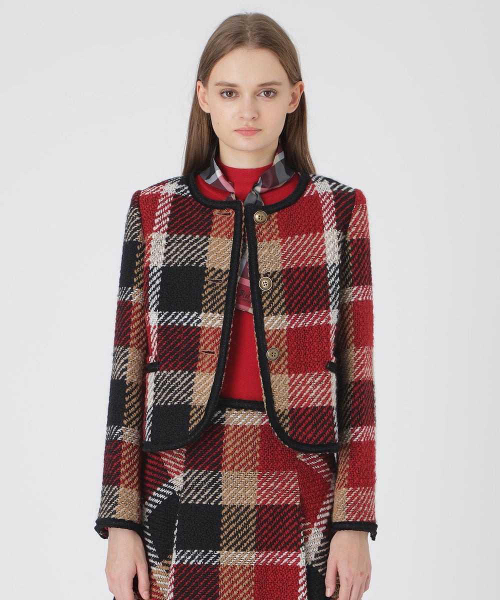 【10th ANNIVERSARY】クレストブリッジチェックロービングツィードジャケット