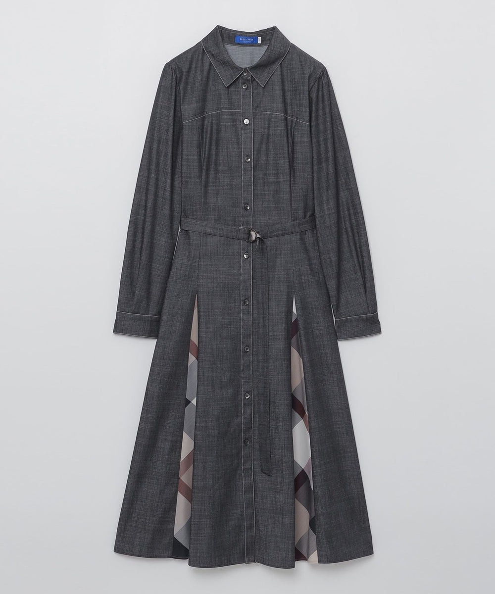 ライトスラブシャンブレーシャツドレス（ドレス）｜BLUE LABEL