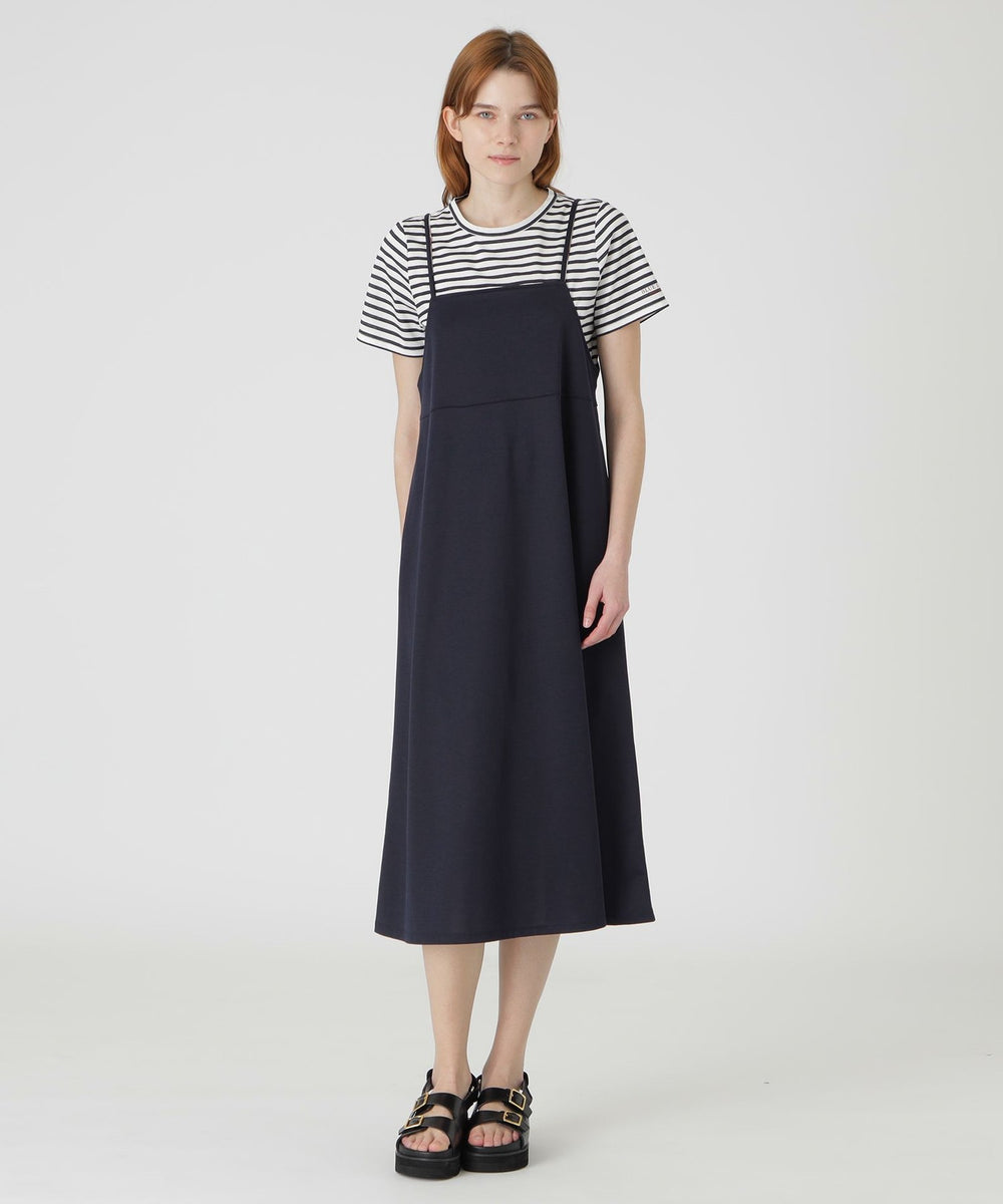ブルーレーベル セットアップ キャミワンピース Tシャツ ホワイト ネイビー