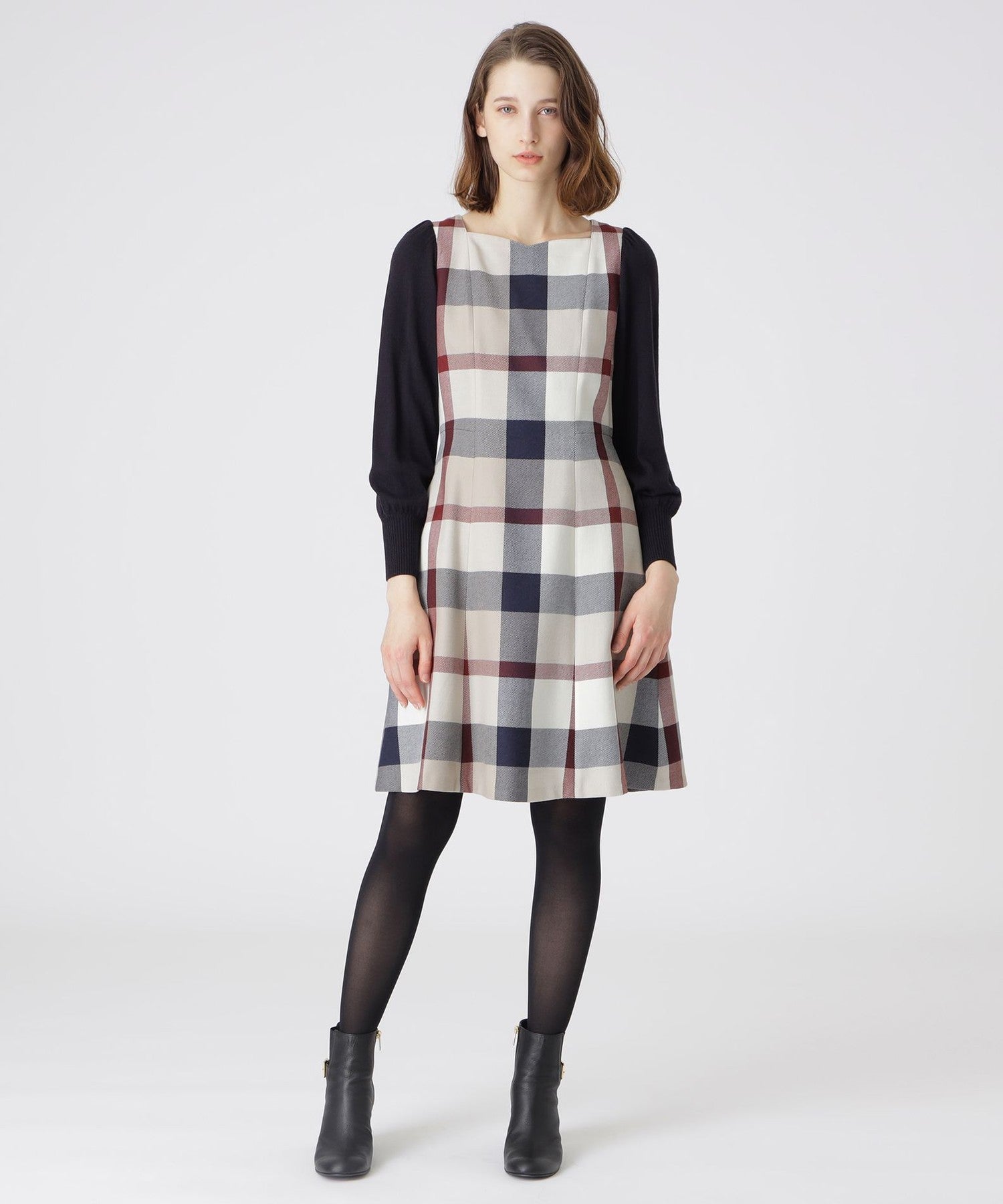 原宿本店限定】クレストブリッジチェックウールビエラニット