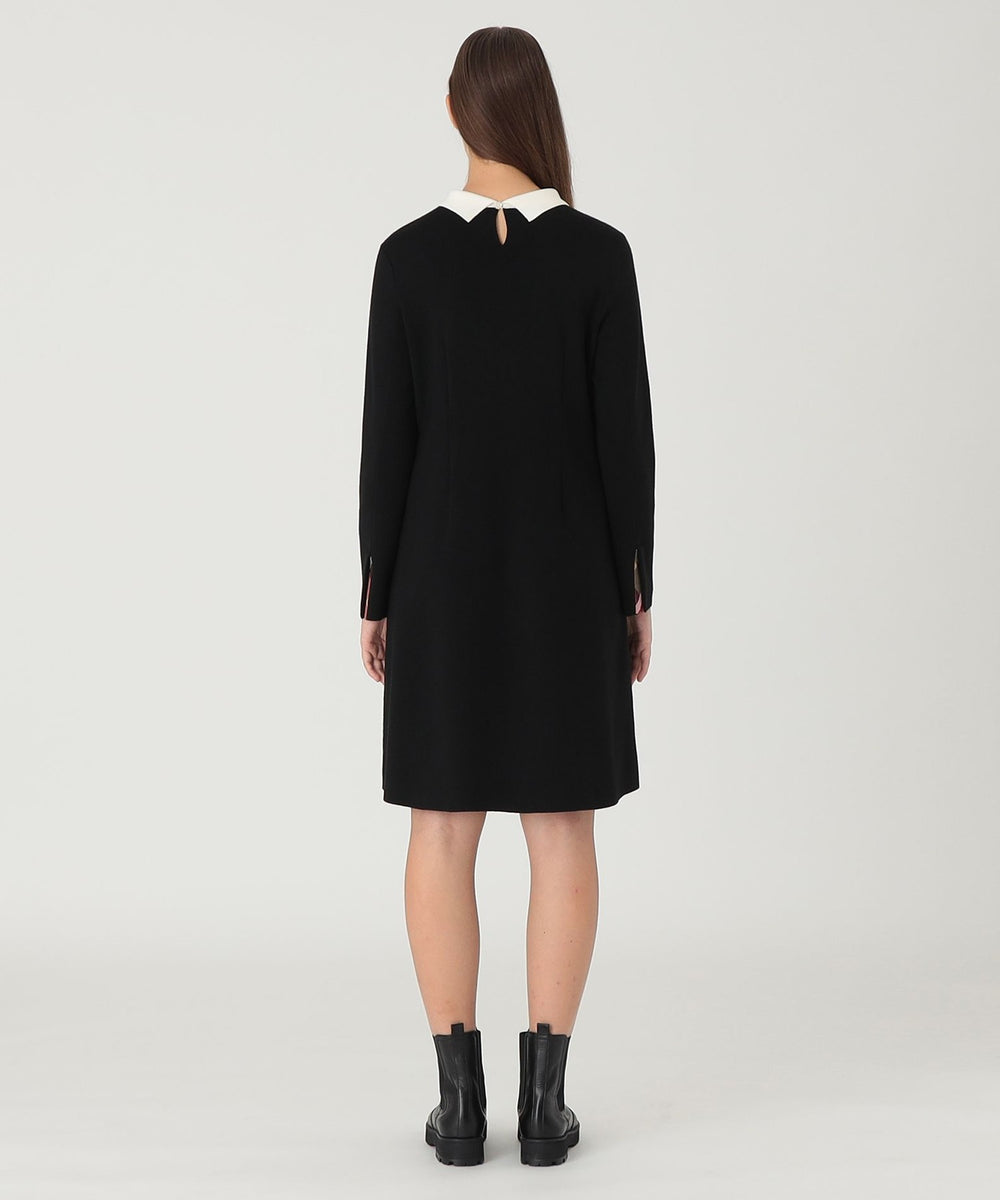 襟付きニットドレス（ドレス）｜BLUE LABEL CRESTBRIDGE(ブルー