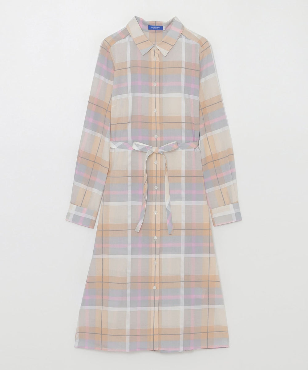 取扱店舗限定】クレストブリッジチェックシャドードビーシャツドレス