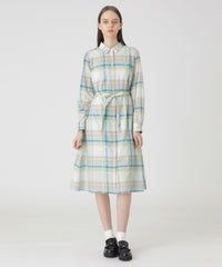 新品✨BLUE LABEL CRESTBRIDGE ライトトロクリアシャツドレス 取扱店舗限定】クレストブリッジチェックシャドードビーシャツドレス