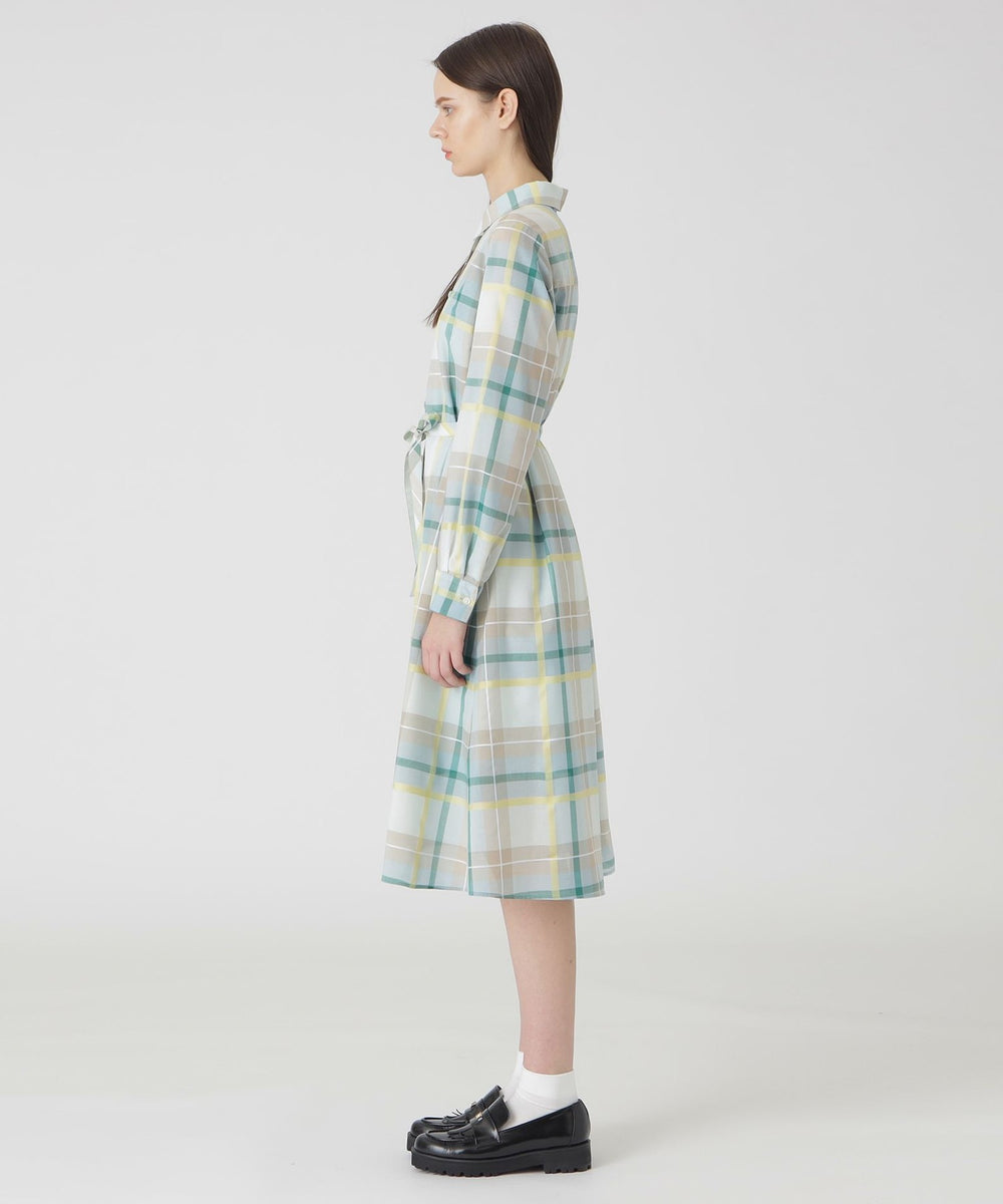 取扱店舗限定】クレストブリッジチェックシャドードビーシャツドレス