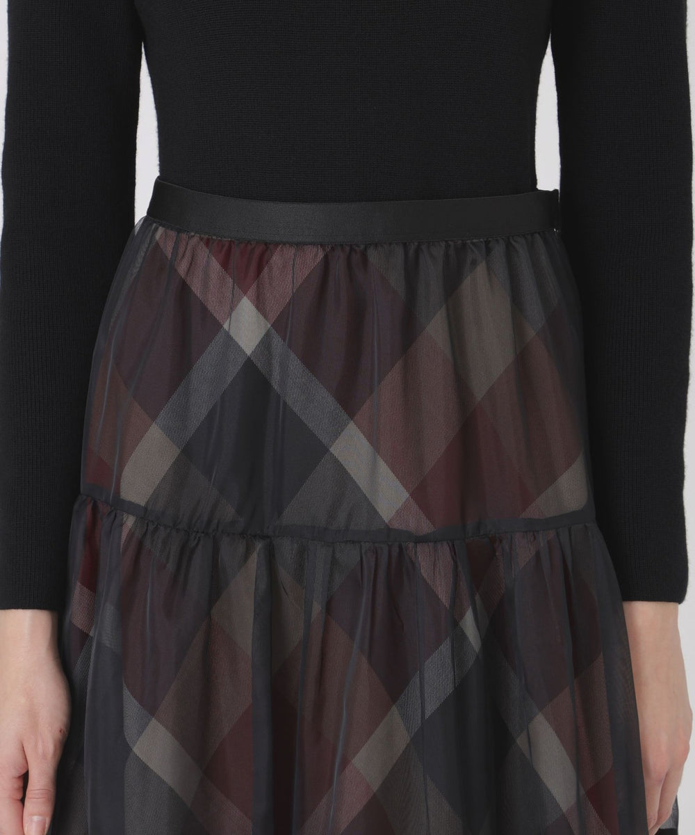 取扱店舗限定】クレストブリッジチェックサキソニーニットドッキング