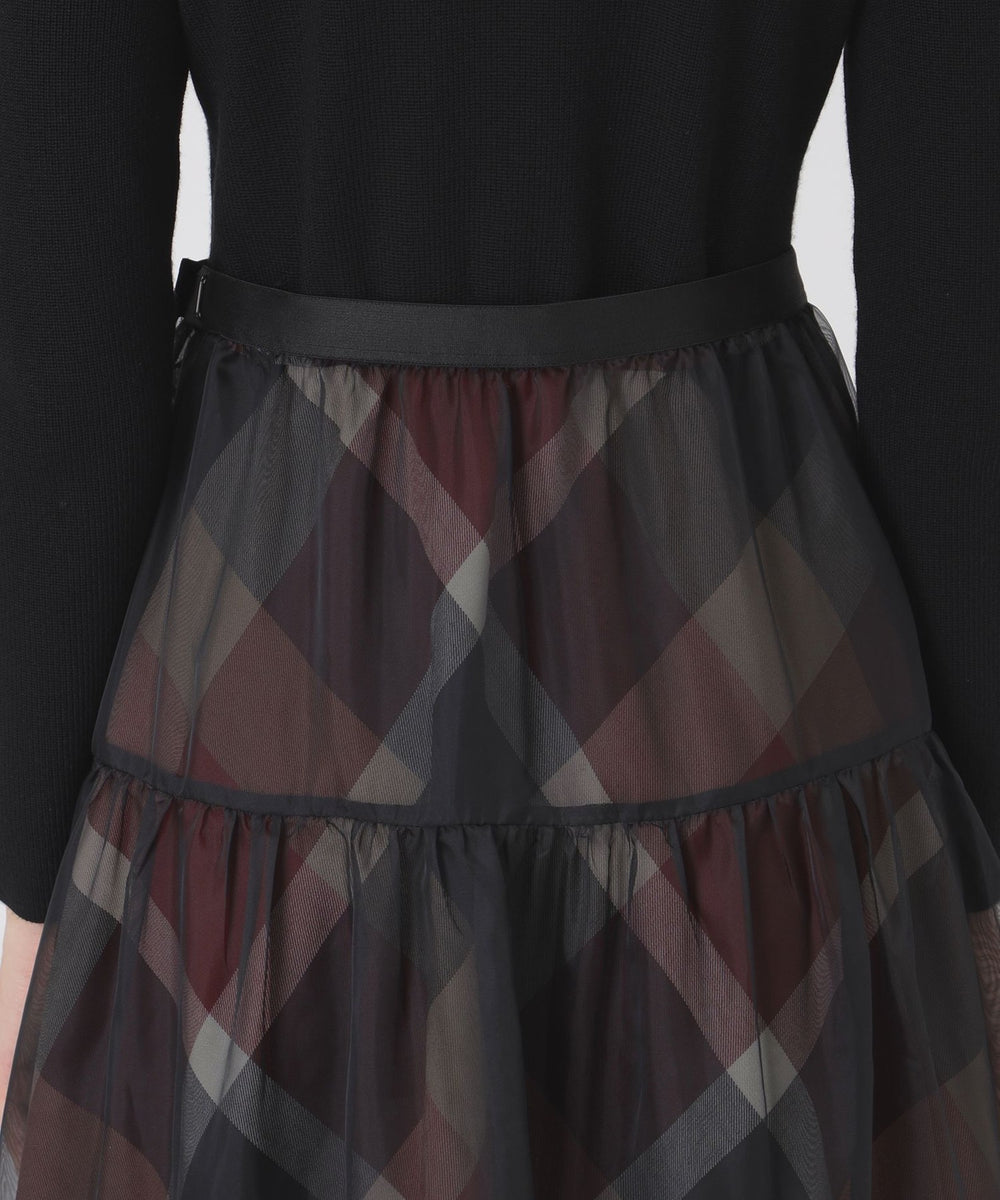 取扱店舗限定】クレストブリッジチェックサキソニーニットドッキング