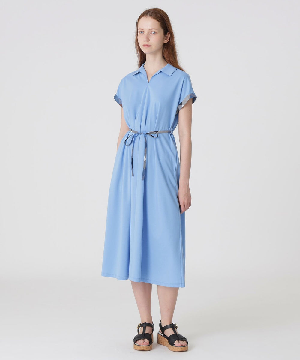 最旬トレンドパンツ コンパクトポンチカラーネックドレス（ドレス）｜BLUE LABEL その他