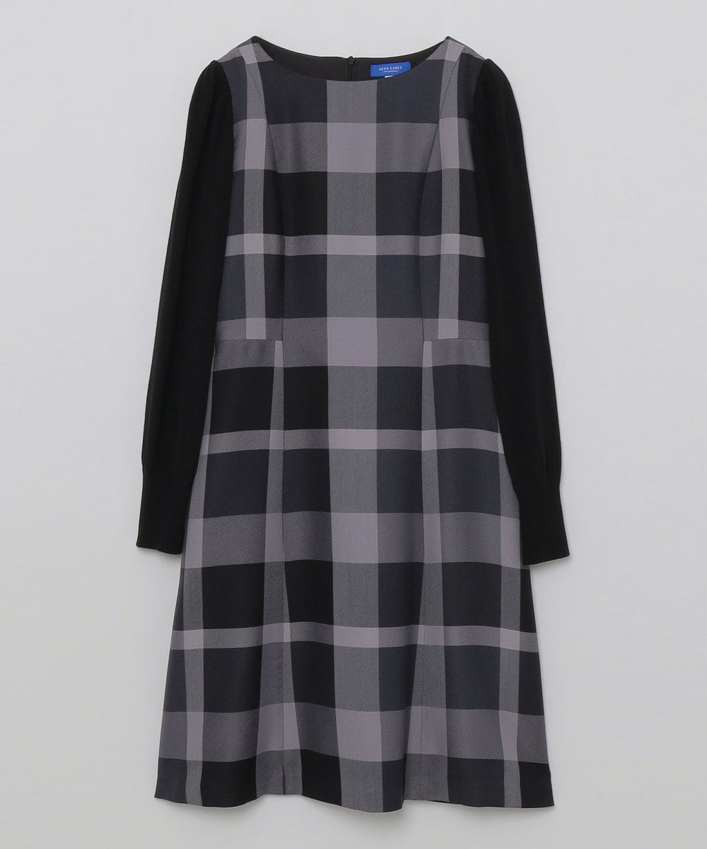 クレストブリッジチェッククロッシングビエラニットスリーブ