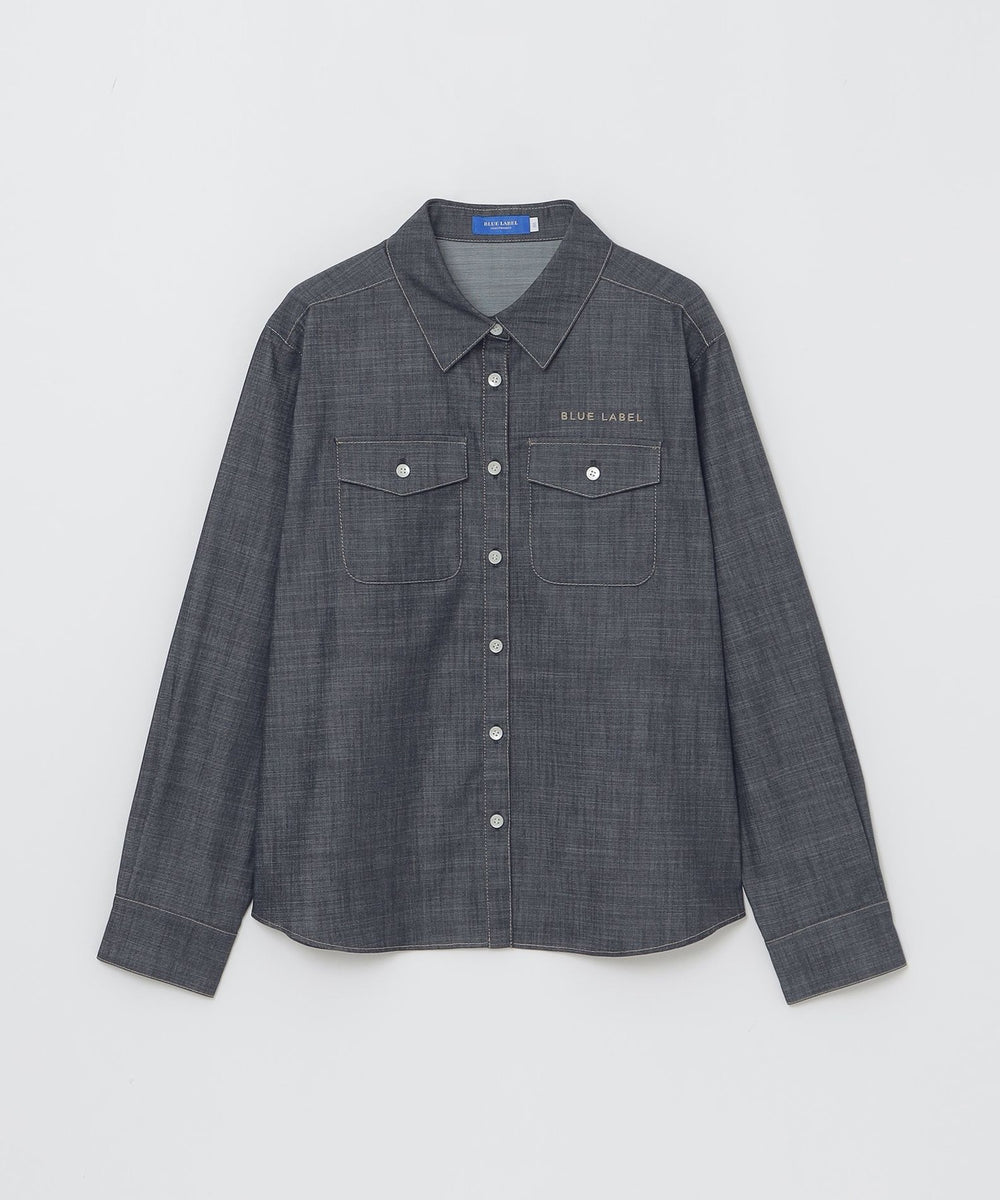 ❤️新品未使用❤️BLUELABEL CRESTBRIDGE ロングTシャツ38紺 ロゴプリントロングTシャツ（55P10470＿＿） | BLUE LABEL