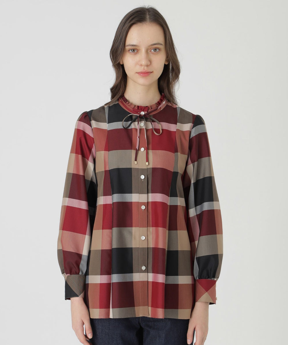 パラスパレスチェックブラウス パラスパレスチェックブラウス