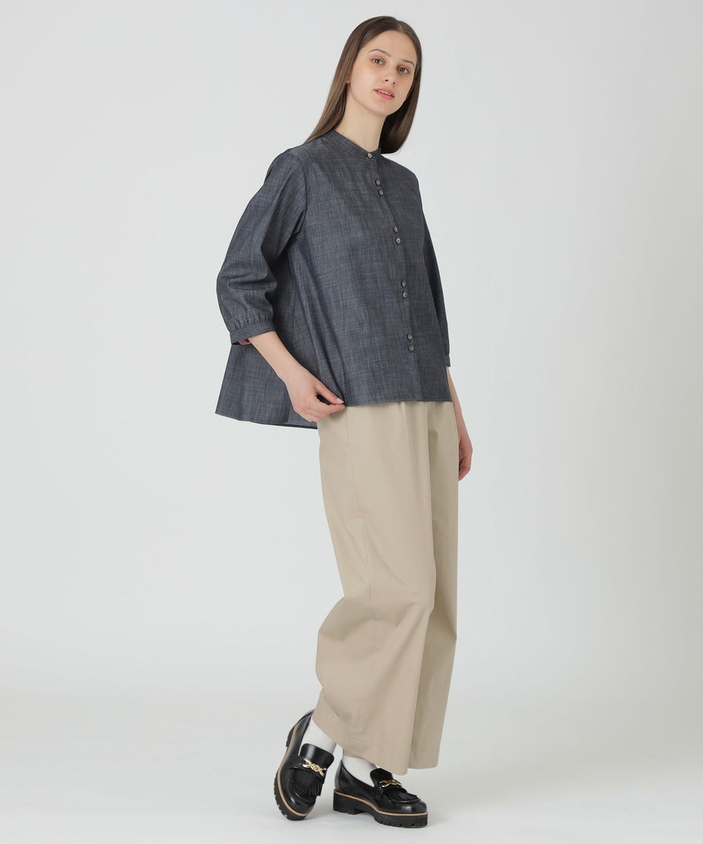 一部店舗限定】デニムライクブラウス（ブラウス）｜BLUE LABEL
