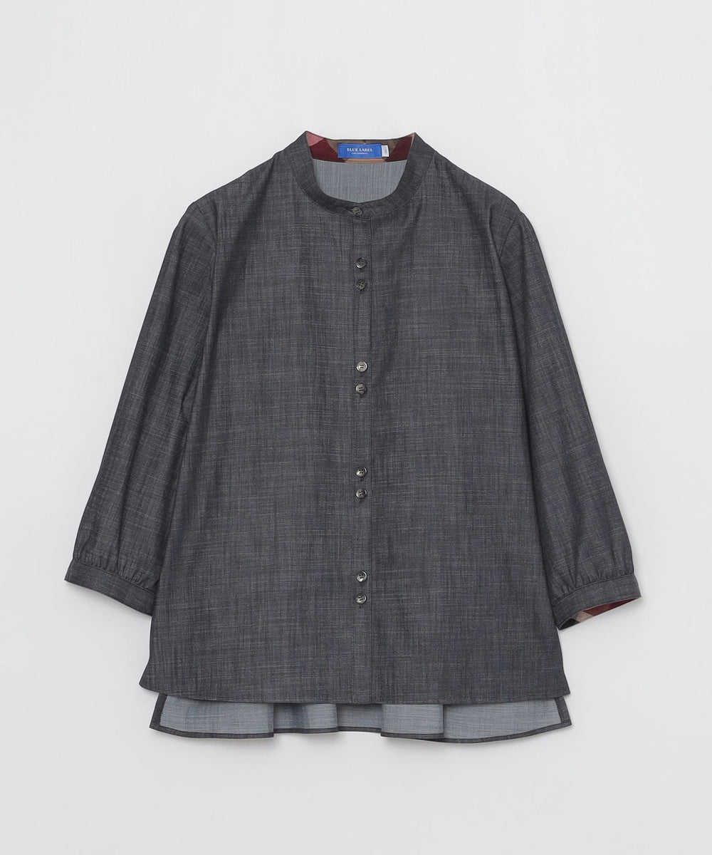 一部店舗限定】デニムライクブラウス（ブラウス）｜BLUE LABEL
