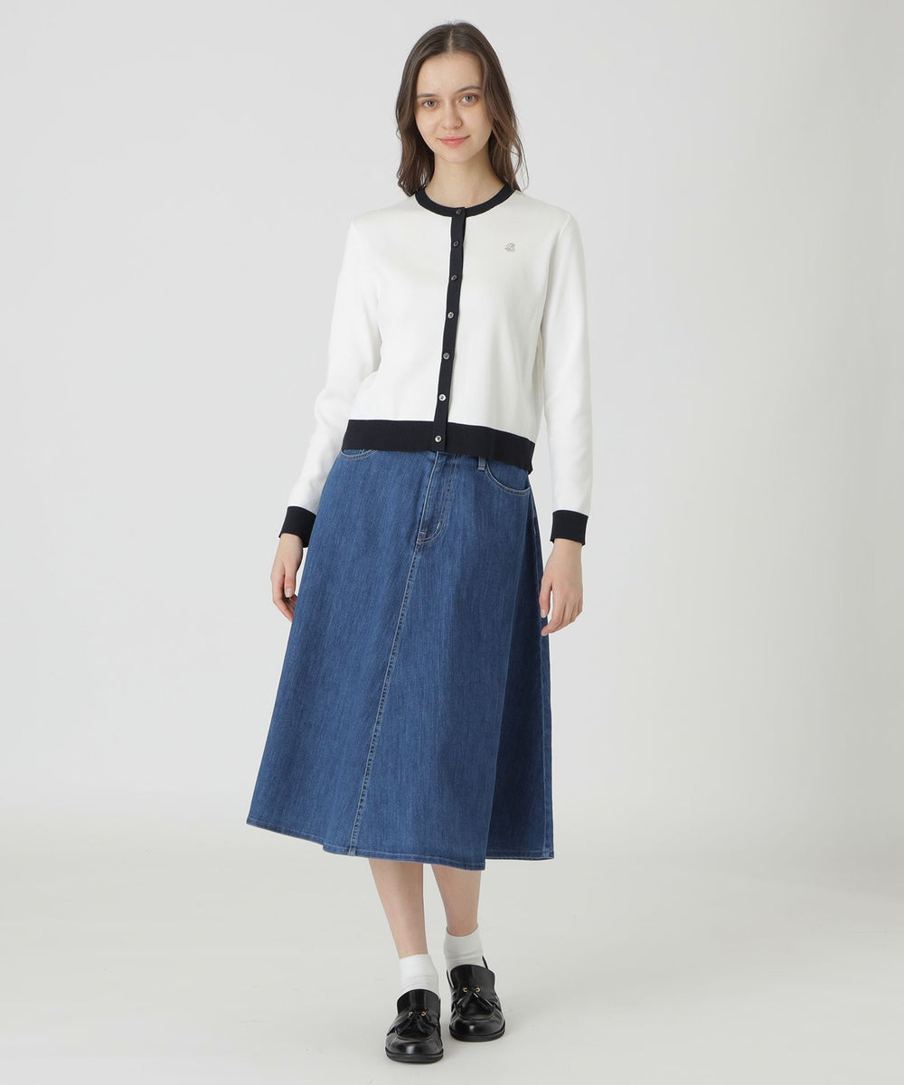コットンポリエステルニットカーディガン（ニットウェア）｜BLUE LABEL