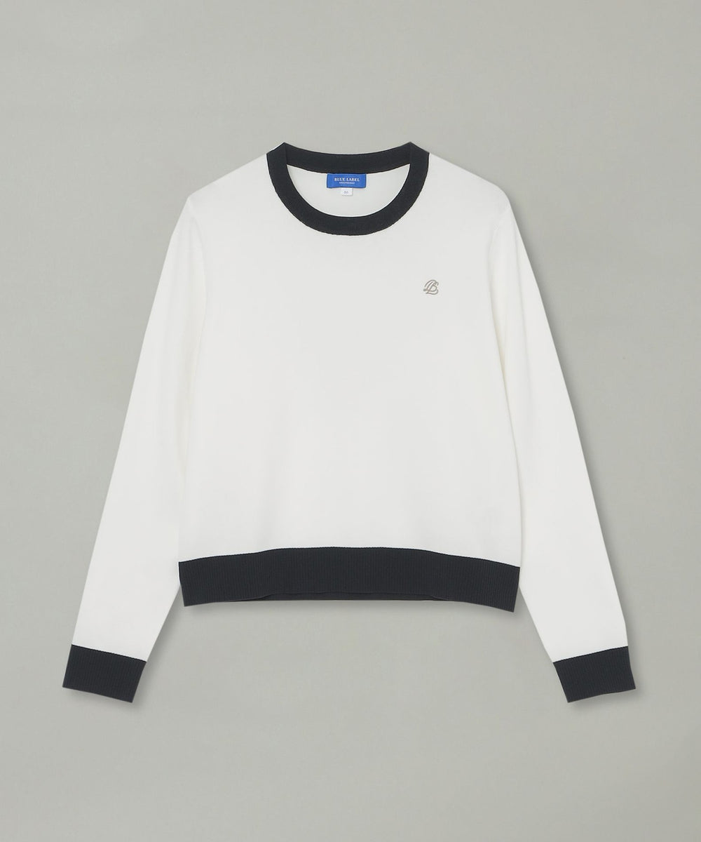 コットンポリエステルニットプルオーバー（ニットウェア）｜BLUE LABEL