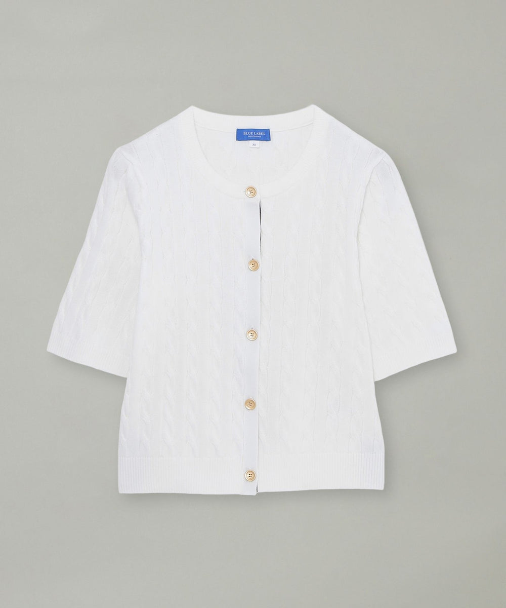 【umii908】45R コットン100% ケーブルニットカーディガン 2 CALIFORNIA OUTFITTERS カーディガン 2-9E82 ケーブル編み カラー