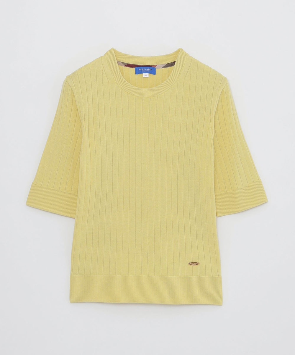 取扱店舗限定】コットンシルクリブニットプルオーバー（ニットウェア