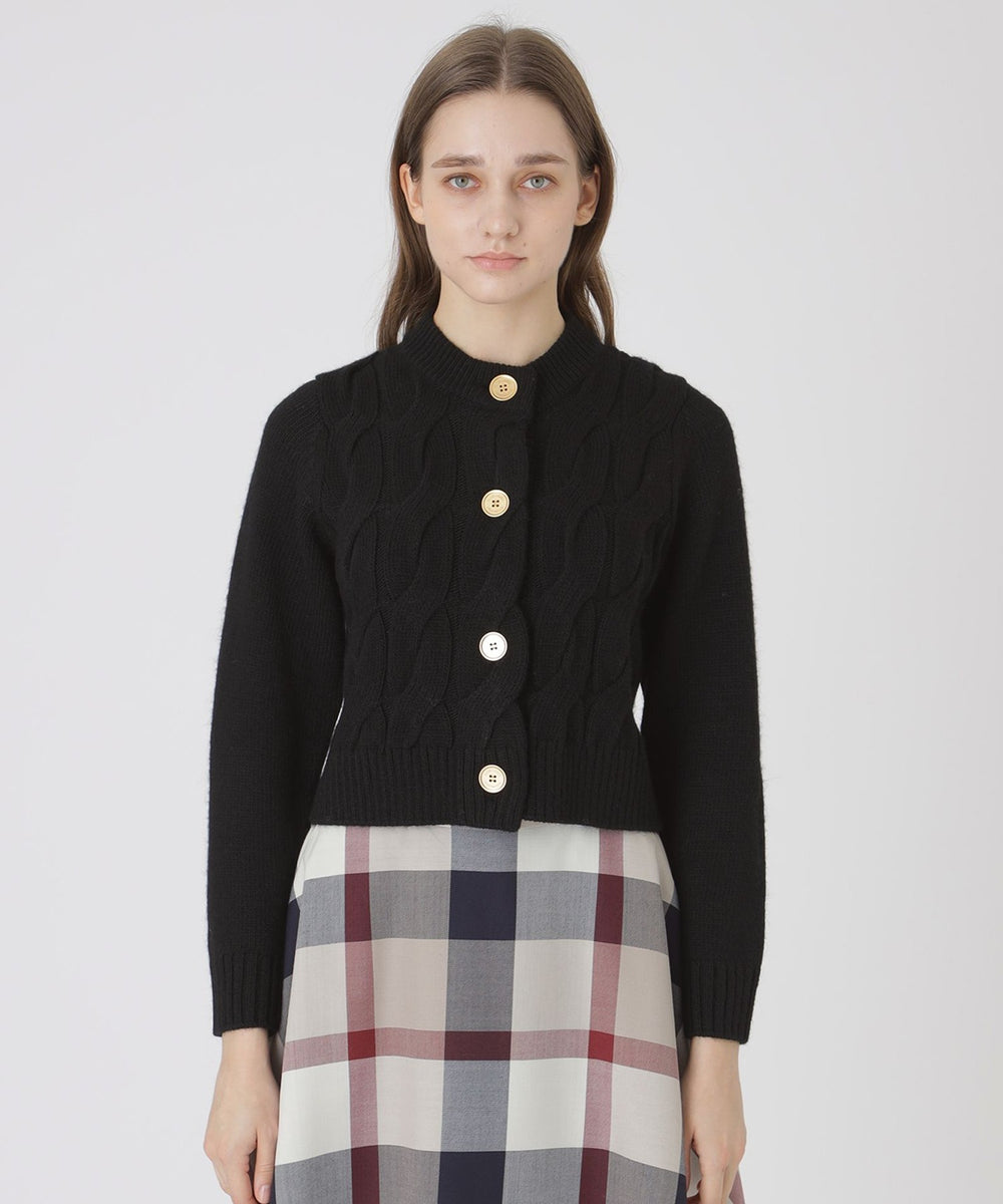 ヘアリーアルパカウールカーディガン