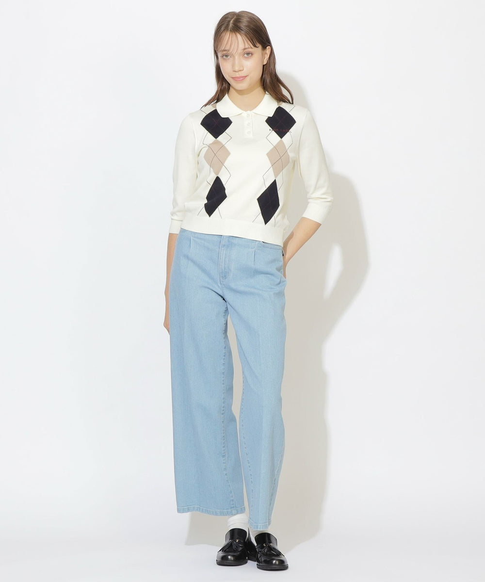 ☆BLUE LABEL CRESTBRIDGE☆アーガイル柄セーター サイズ38 WEB限定】コットンブレンドアーガイルニット（WEB限定）｜BLUE LABEL