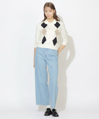 WEB限定】コットンブレンドアーガイルニット（WEB限定）｜BLUE LABEL