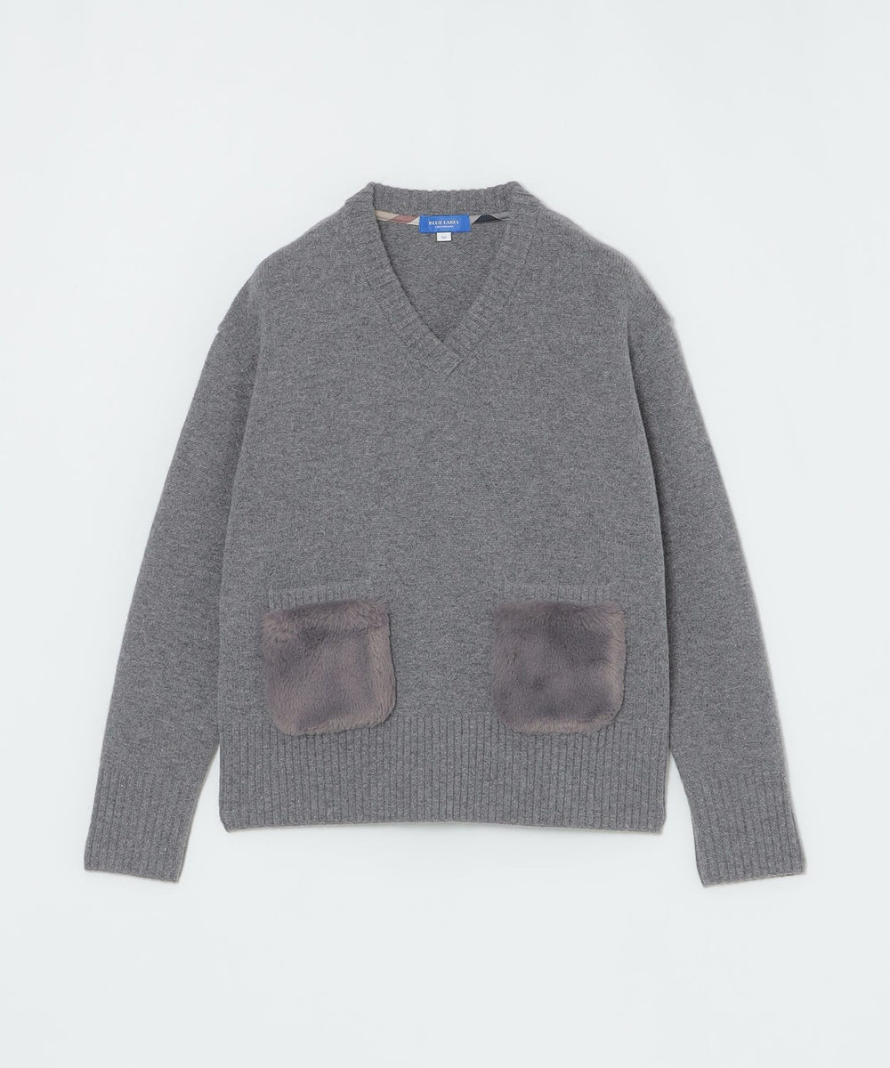 ラムズウールニットプルオーバー（ニットウェア）｜BLUE LABEL