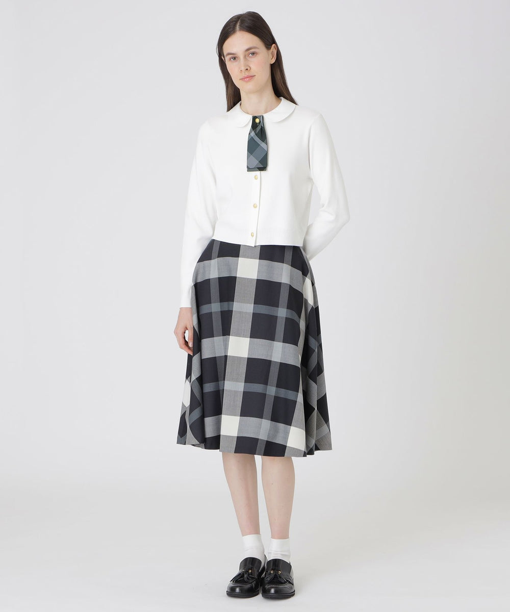 美品★ブルーレーベル　クレストブリッジ　ロング　ニット　カーディガン　38 クールファインニットカーディガン | BLUE LABEL CRESTBRIDGE (Women