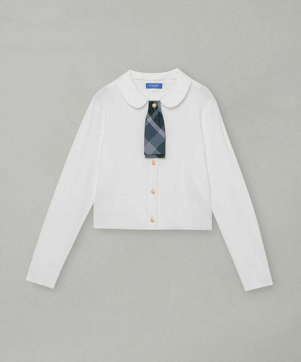 新品バーバリーブルーレーベル クレストブリッジ☆メッシュホワイトカーディガン BLUE LABEL CRESTBRIDGE (Women)のカーディガン | レディース | 三越