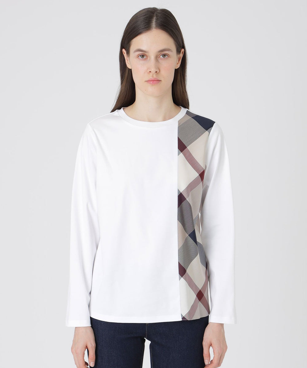 新品限定　ブルーレーベルクレストブリッジ　コットンスムースポケットロングTシャツ ブルーレーベルクレストブリッジ☆【限定】コットンスムースポケット