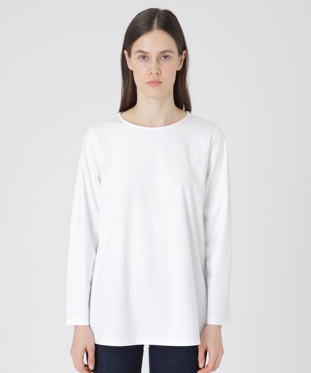 lgb カットソー シルケットスムースバックチェックロングスリーブTシャツ（カットソー