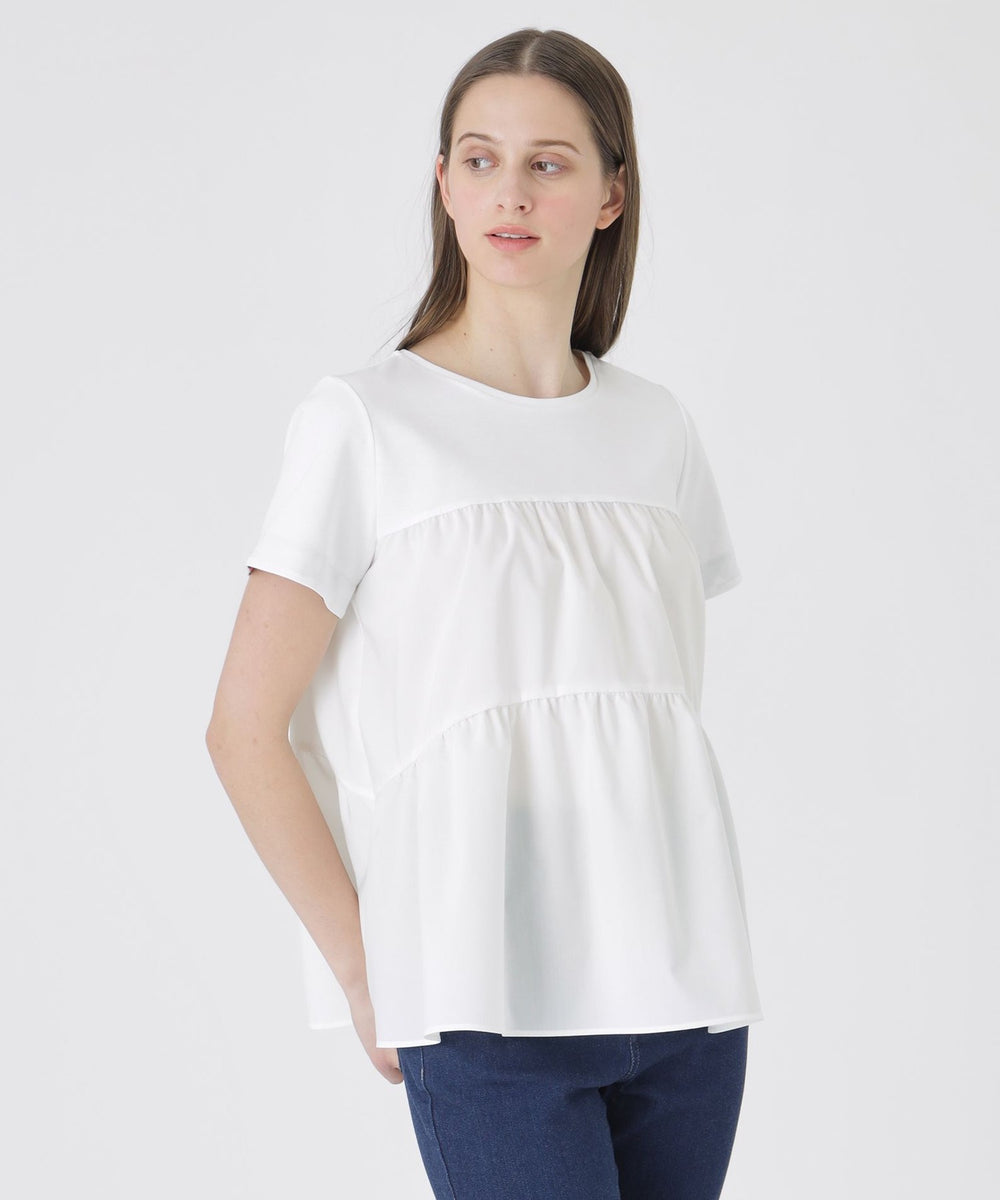 ティアードコンビTシャツ（カットソー）｜BLUE LABEL CRESTBRIDGE