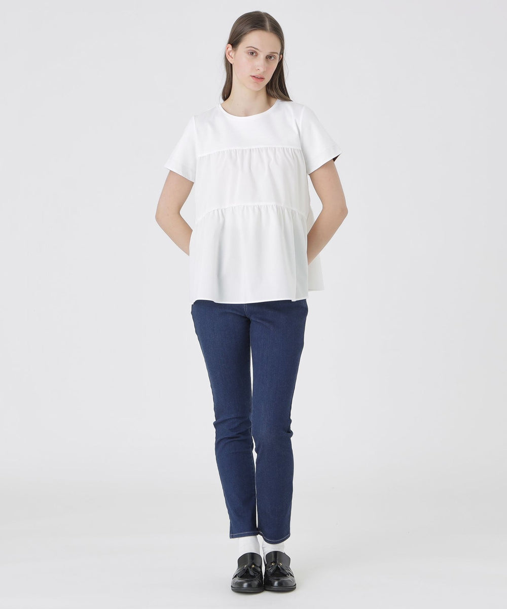 ティアードコンビTシャツ（カットソー）｜BLUE LABEL CRESTBRIDGE