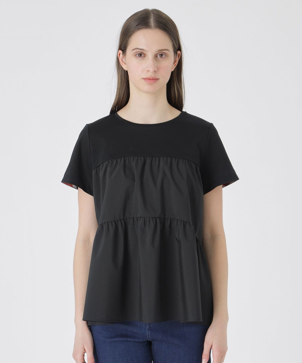 【新品】ブルーレーベルクレストブリッジ　カットソー　Tシャツ　38M　黒　361 マーセライズドレスロンT （カットソー）｜BLUE LABEL / BLACK LABEL