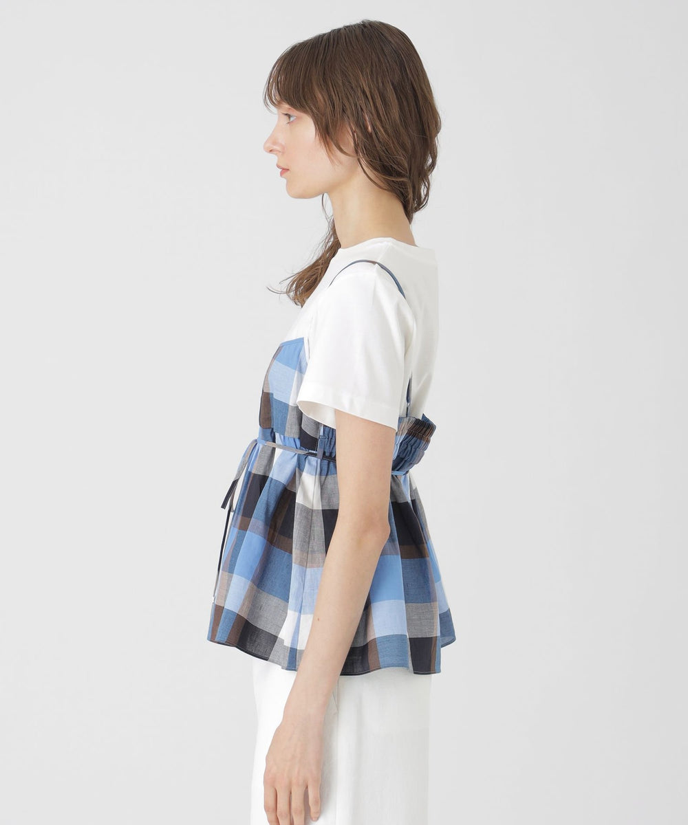 ブルーレーベル クレストブリッジ ビスチェセットトップス　チェック柄 38 セール】ビスチェセットトップス（Tシャツ/カットソー）｜BLUE