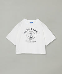 プレーティングシルケットスムースグラフィックロゴTシャツ