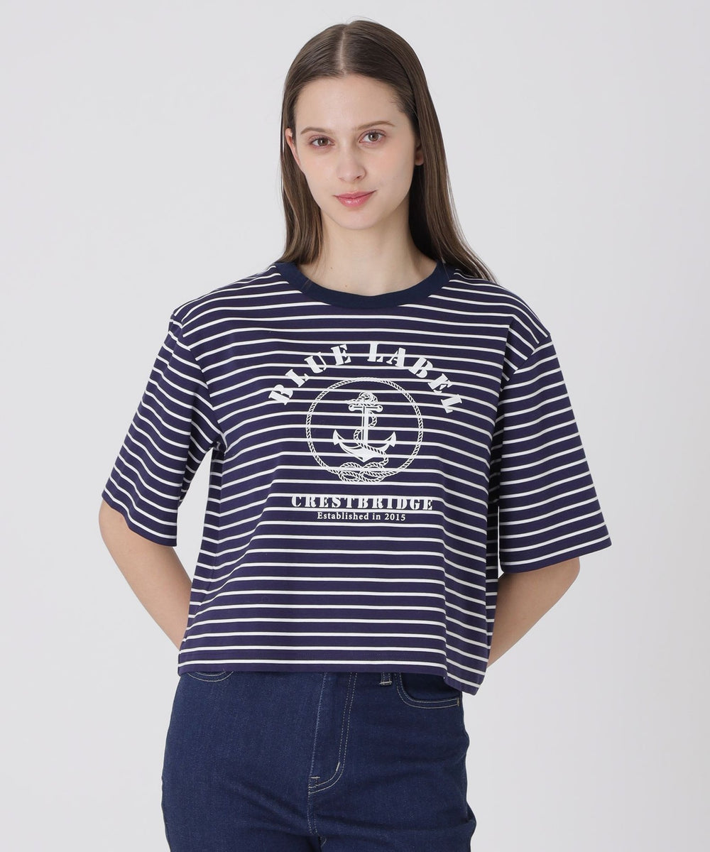新品限定　ブルーレーベルクレストブリッジ　コットンスムースポケットロングTシャツ BLUE LABEL CRESTBRIDGE - 新品限定 ブルーレーベルクレストブリッジ