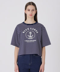 プレーティングシルケットスムースグラフィックロゴTシャツ