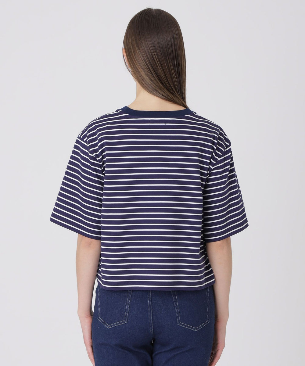 プレーティングシルケットスムースグラフィックロゴTシャツ