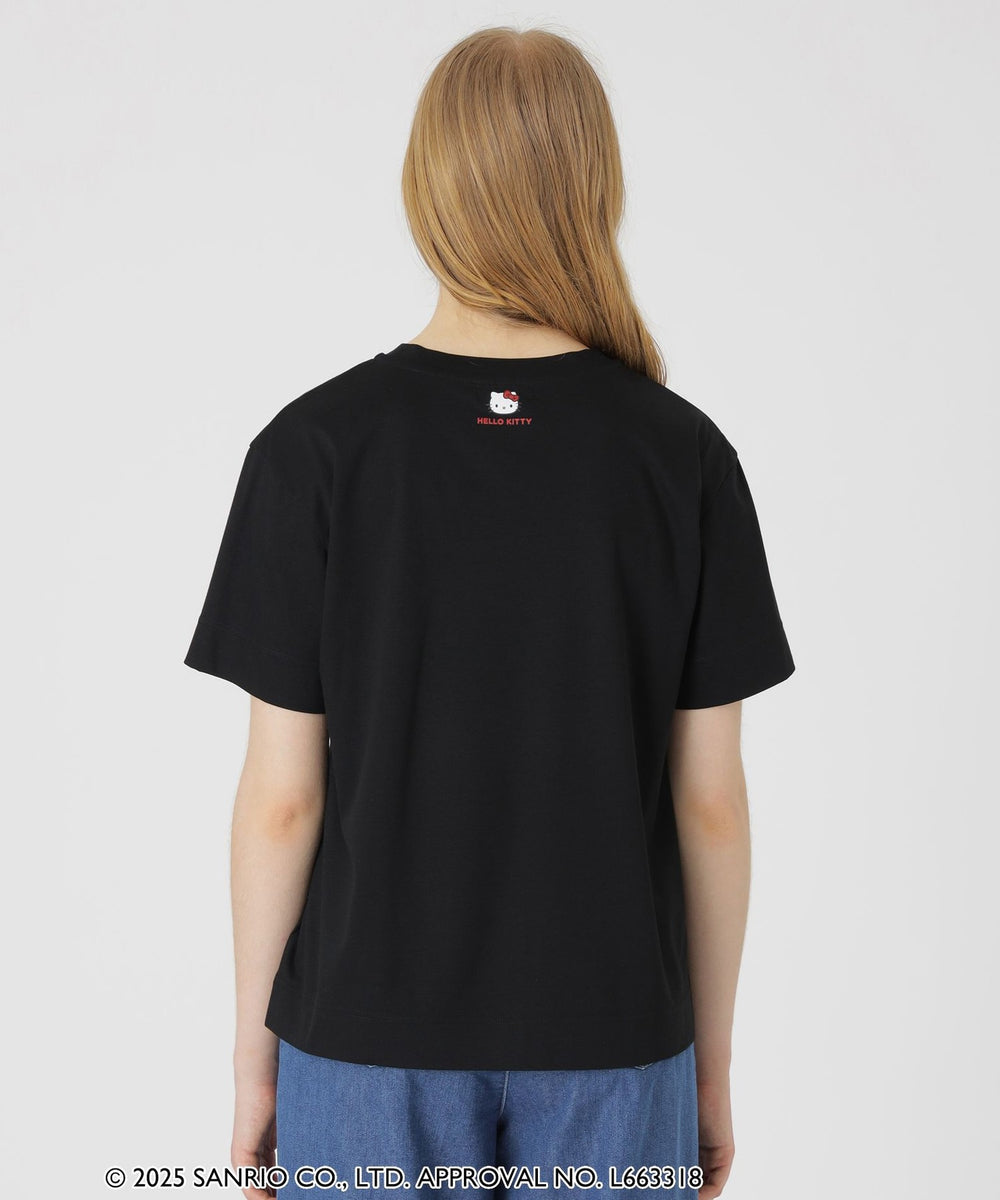 【定価16500円】ブルーレーベルクレストブリッジ☆ハローキティ☆Tシャツ☆黒 ハローキティコラボ】グラフィックTシャツ（カットソー）｜BLUE LABEL