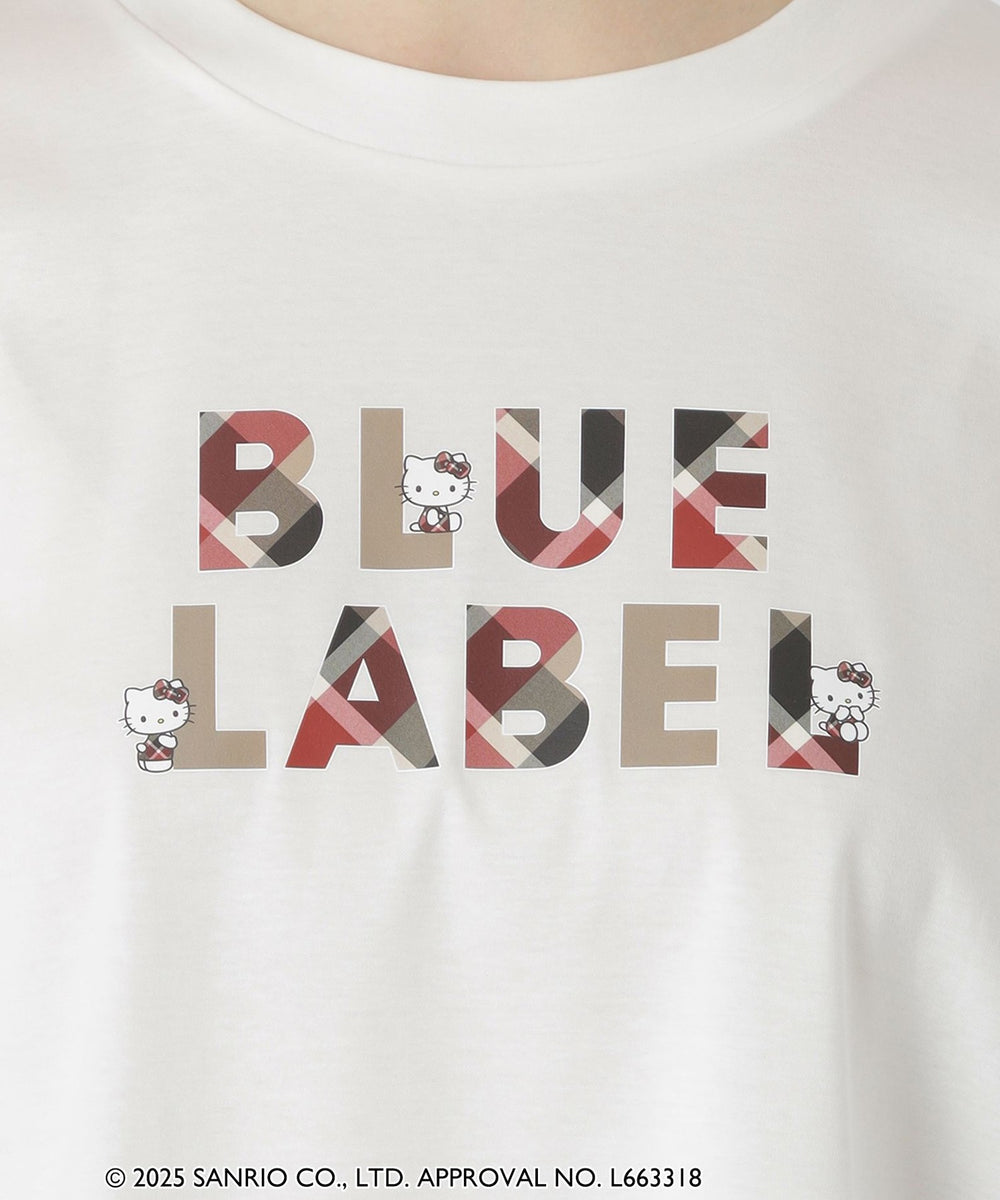 ハローキティコラボ】ロゴグラフィックTシャツ（カットソー）｜BLUE