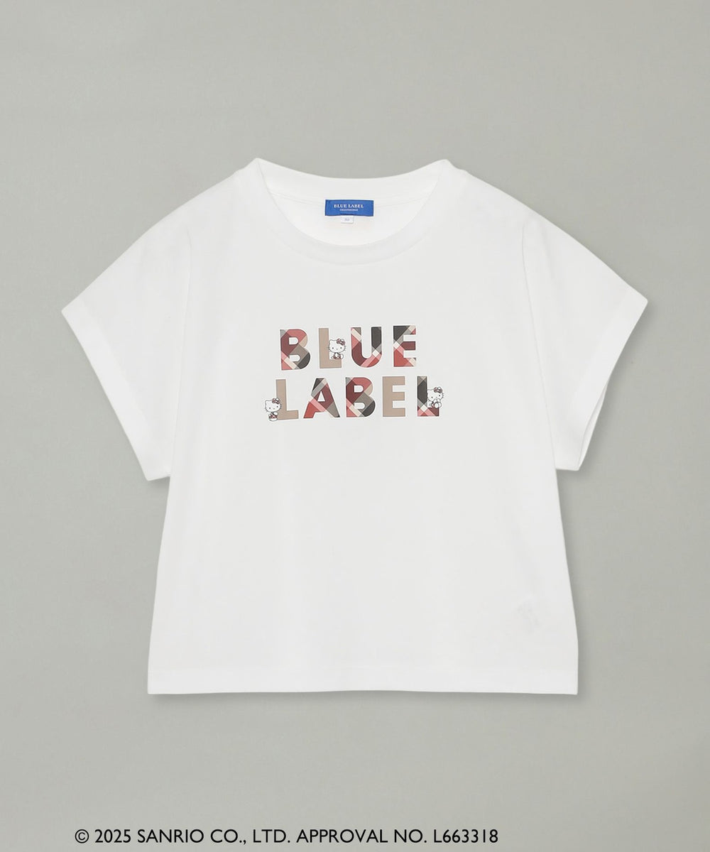 ハローキティコラボ】ロゴグラフィックTシャツ（カットソー）｜BLUE