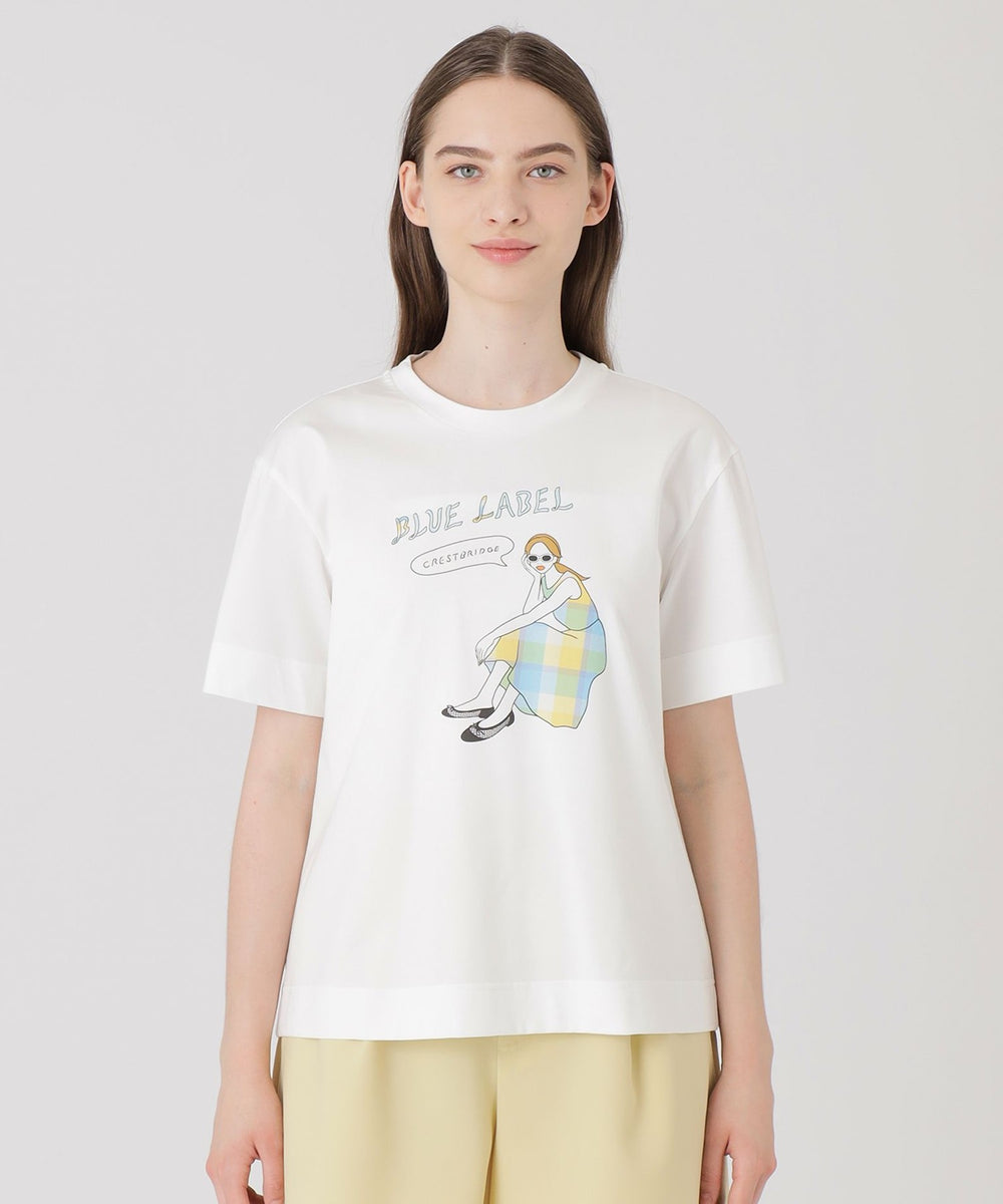 【星陽子コラボ】ピマコットンプレーティング天竺イラストTシャツ