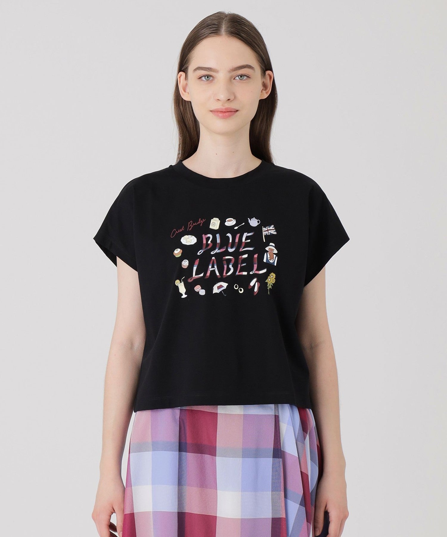 tシャツ 「星陽子コラボ」ピマコットンプレーティング天竺イラストTシャツ レディース 星陽子コラボ】ピマコットンプレーティング天竺イラストTシャツ