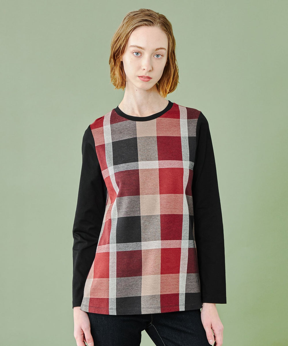 オンラインストア限定】クレストブリッジチェックジャージージャガード  