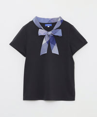 プレーティングシルケット天竺クレストブリッジチェックボウタイ