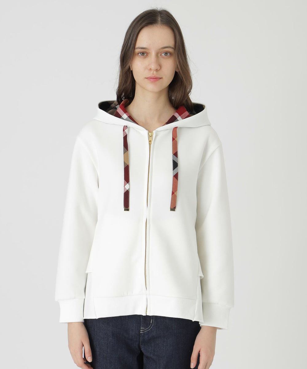 原宿限定】ダブルエアーポンチヘムフリルパーカー（カットソー）｜BLUE